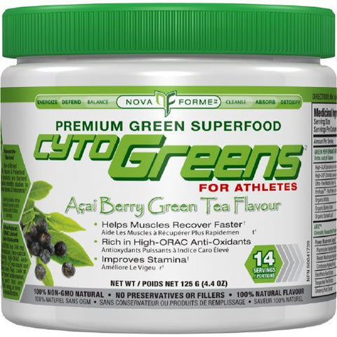 NovaForme CytoGreens Acai Berry Green Tea 125g